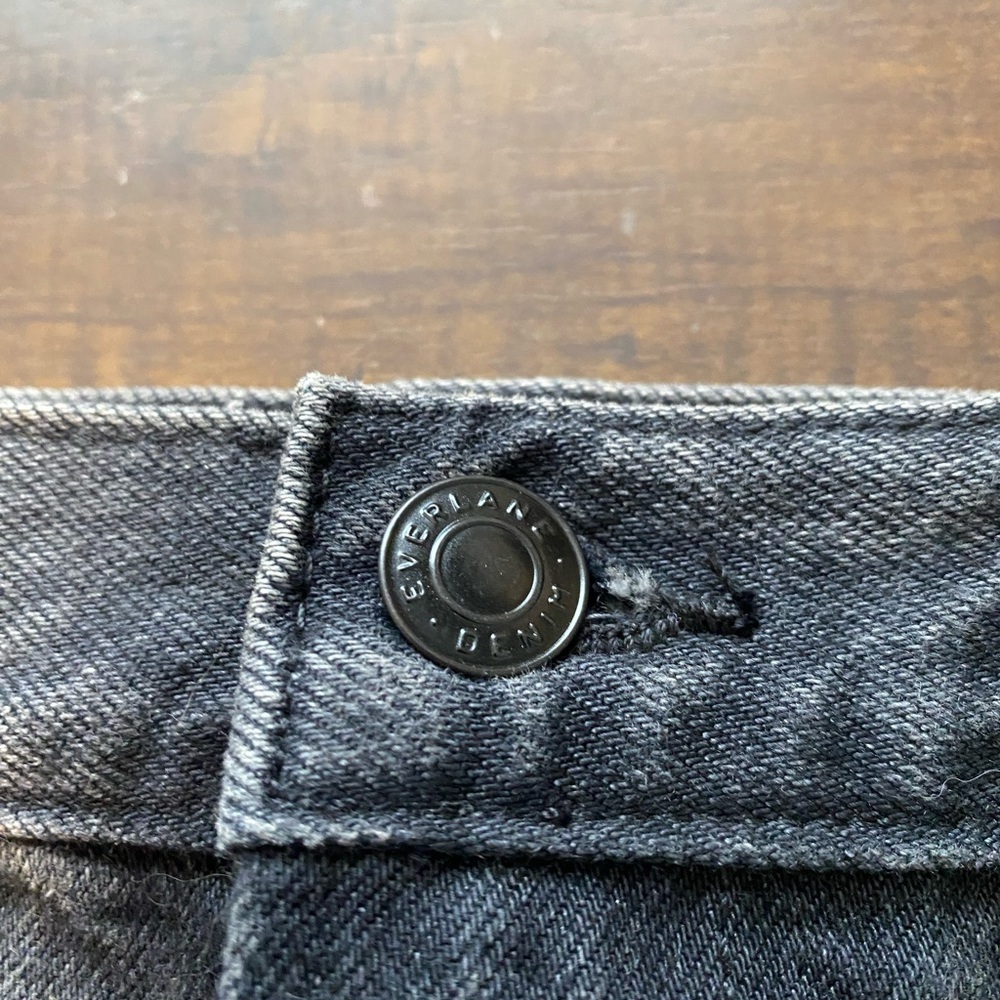 Everlane Black Denim Midi Skirt - Picture 4 of 11